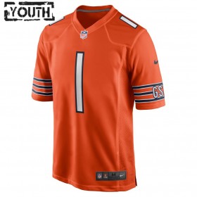 Chicago Bears Tröjor Justin Fields 1 Nike Orange 2021 NFL Draft - Barn